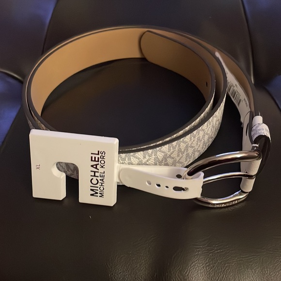 Michael Kors Logo Print Belt (navy)- XL - Picture 2 of 6